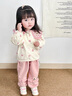 G.DUCKKIDS女童套裝春秋季2025新款一歲寶寶衣服洋氣兒童衣服小女孩衛(wèi)衣褲子 粉紅色兩件套 90 適合80-90年齡1-2歲左右 曬單實拍圖
