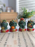 BOSSY故宮風(fēng)文創(chuàng)招財石獅子一對好事發(fā)生創(chuàng)意工藝品擺件公司個人伴手禮 前程似錦【彩金】+底座+禮盒 曬單實拍圖
