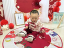 G.DUCKKIDS童裝嬰兒衣服春秋季周歲禮服女寶寶新中式套裝滿月百天生日抓周服 紅色-春秋款 80cm 碼建議75-9-12月 曬單實拍圖