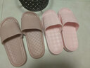 靚蒂芬女士靜音拖鞋夏情侶室內防滑居家浴室洗澡家用軟底拖鞋男 粉色 38-39 (250mm) 曬單實(shí)拍圖