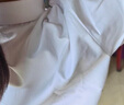 衣諾坊女童襯衫白色長袖圓領(lǐng)春夏新款學生六一演出校服兒童休閑T恤寬松 曬單實拍圖