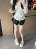 CHERY KALLY潮牌時(shí)尚休閑板鞋女2025新款厚底松糕鞋女百搭設(shè)計(jì)感運(yùn)動(dòng)鞋 液態(tài)銀 36 曬單實(shí)拍圖