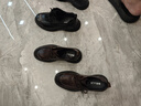 百麗褶皺商務(wù)鞋男鞋新款商場同款牛皮休閑皮鞋8ND01DM4 黑色-單里 42 (260mm) 曬單實(shí)拍圖