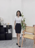 女士純棉短袖白襯衫新款洋氣夏高端免燙雅戈商務(wù)職業(yè)裝通勤襯衣爾 白色V領(lǐng) （短袖） 38 （110-120斤） 曬單實(shí)拍圖