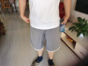 JEEP SPIRIT吉普短褲男士夏季沙灘工裝冰絲速干休閑運動五分褲子 灰色  3XL  曬單實拍圖