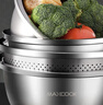 美廚（maxcook）316L不銹鋼盆篩4件套 加厚調(diào)料盆洗菜盆和面盆 米篩味斗 MCWA5868 曬單實拍圖