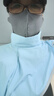 奇沛兒（QIPEIER）遮陽立領高檔防曬披肩帶袖洋氣冰絲防曬衣服女新款時尚外搭小個子 藍色 均碼 曬單實拍圖