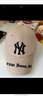 MLB官方 男女情侶棒球帽刺繡LOGO帽子運動休閑時尚鴨舌帽CPKP 紐約洋基隊/米色 均碼 曬單實拍圖