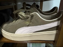 彪馬（PUMA）【厚底鞋】增高小白鞋松糕鞋女子休閑板鞋PLATFORM363559 巧克力豆-淺粉色-金色-16 37 曬單實(shí)拍圖