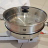 雙立人（ZWILLING）有鈦0氟涂層煎炒鍋外壁抗黃不銹鋼炒菜鍋免開(kāi)鍋SILVER銀光鈦煎鍋 銀光鈦煎鍋+蒸籠 26cm 曬單實(shí)拍圖