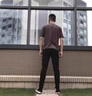 XJSGS官方國際正品牌男士高端牛仔褲夏季韓版修身直筒長褲子輕奢侈男裝 高檔201黑色【現(xiàn)貨速達(dá)】 31 曬單實(shí)拍圖