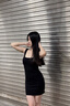 JIOESC法式赫本風(fēng)黑色吊帶內搭連衣裙子女夏季2025新款小個(gè)子收腰a字裙 黑色短款【爆款/清冷白月光】 M 【45/55kg】 曬單實(shí)拍圖