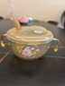 科巢寶寶喝湯吸管碗喂養(yǎng)米粉嬰幼兒專用PPSU輔食吸盤碗兒童餐具 曬單實拍圖