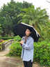 戶璃日本漸變太陽(yáng)傘防曬紫外線遮陽(yáng)晴雨兩用女迷你五折疊小巧便攜口袋 8骨五折手動(dòng)漸變海鹽藍(lán)【手機(jī)大小+加大傘面+高倍防 曬單實(shí)拍圖