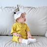 G.DUCKKIDS小黃鴨童裝寶寶周歲禮服嬰兒衣服夏季抓周百天滿(mǎn)月服中國風(fēng)外出服 黃色asqqcoc 66cm 66尺碼建議3-6個(gè)月cm 曬單實(shí)拍圖
