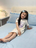班納班納女童睡裙夏季純棉2025新款親膚中大童洋氣薄款家居服兒童夏裝睡衣 e文藝花香草綠 160 曬單實(shí)拍圖