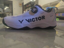 威克多（VICTOR）正品victor勝利羽毛球鞋世界冠軍力薦緩震抗扭運(yùn)動(dòng)鞋音爆A-BOOM A-BOOM AC白黑【均衡穩(wěn)固】 43 (275mm) 曬單實(shí)拍圖