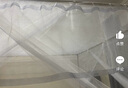 一棉緣（cottonfaith）A類家用臥室方頂宮廷落地蚊帳架三開門1.8x2米月光白【加粗支架】 曬單實拍圖