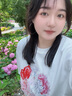 Fabrique 重工印花刺繡釘珠棉寬松T恤女2025夏季新款 白色 M 曬單實拍圖
