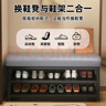 換鞋凳家用門(mén)口可坐式穿鞋凳進(jìn)門(mén)凳入戶(hù)鞋柜坐凳一體軟包坐墊鞋架 【貓抓皮】橘色黑架120 曬單實(shí)拍圖
