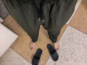 班尼路（Baleno）褲子男夏季運動冰絲高街美式潮流垂感青少年休閑黑色純色速干褲 曬單實拍圖