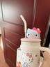 Hello Kitty冰霸杯大容量保溫杯女生日禮物316不銹鋼車載吸管杯保冷夏季水杯 H-hellokitty700ml（禮盒裝） 曬單實拍圖