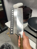 胖東來菜刀國家用檀木切片刀切肉砍骨廚師刀具女士斬切兩用刀 20.5cm 黃檀木-斬切刀 已搶180件 60° 曬單實拍圖