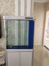 森森（SUNSUN）魚缸水族箱客廳免換水風水家用金魚缸 0.8米長 36cm寬92cm高缸(黑白灰可選) 曬單實拍圖