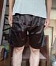 恒源祥夏天真絲睡褲男士年新款絲綢涼感舒適大褲衩家居褲短褲 黑色 3XL 185 曬單實(shí)拍圖