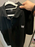 Lee春夏標(biāo)準(zhǔn)版型防曬紫外線刺繡logo涼感短袖男女同款情侶polo衫 黑色 M 曬單實(shí)拍圖