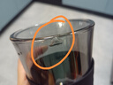 愛舒貝北極光ins簡約帶吸管男士玻璃杯家用帶蓋水杯高顏值咖啡辦公女杯 炫彩黑450ml+玻璃吸管+杯刷+杯套 曬單實拍圖