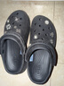 卡駱馳crocs檀健次同款復(fù)古洞洞鞋女鞋厚底老爹鞋小鯨魚洞洞鞋206302 黑色-001(含智必星) 36 /37(230mm) 曬單實(shí)拍圖