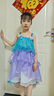 G.DUCKKIDS小黃鴨女童美人魚連衣裙夏裝2025新款女寶寶吊帶裙兒童沙灘表演服 藍(lán)色美人魚裙子 單件裙子 150 (建議135-145cm 8-9周歲） 曬單實拍圖