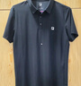 FILA 斐樂(lè )官方男裝短袖POLO衫2025夏季新款翻領(lǐng)休閑簡(jiǎn)約針織上衣 正黑色-BK M 170/92A/M 曬單實(shí)拍圖