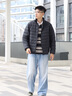 波司登（BOSIDENG）25年新款輕薄羽絨服男短款90絨三防面料保暖內(nèi)膽外套B250131005 黑色8056-極簡風(fēng) L 180/100A 體重約140-155斤 曬單實拍圖