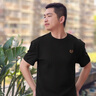 Camat Killy【高端面膜觸感柔軟舒適涼感】男士短袖t恤衫高檔夏季絲滑輕奢裝 黑色（抗菌科技） 2XL 150-170斤 曬單實(shí)拍圖