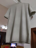 皮爾卡丹（pierre cardin）高檔品牌重磅冰絲短袖t恤男翻領(lǐng)休閑polo衫夏季男裝字母壓膠上衣 R01米灰色【主圖款】 XL -建議130-150斤 曬單實(shí)拍圖
