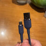 羅馬仕蘋果充電線2.4A快充數(shù)據(jù)線適用iPhone14Promax/13/11/X/XR/8/6s手機(jī)車載充電線iPad/Air 1米藍(lán) 曬單實(shí)拍圖