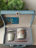 鳳陶凰（FENG TAO  HUANG）高檔輕奢承禮汝窯茶杯陶瓷茶水分離杯泡茶杯綠茶辦公杯新年禮品 天青汝窯描金辦公杯-龍騰天下 200mL(含)-400mL(含) 曬單實(shí)拍圖