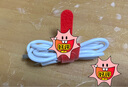 魔術(shù)貼扎帶束線數(shù)據(jù)線充電線收納捆綁帶繞線集線器整理線固定器 混色貓頭30個(gè)/六色各5條 曬單實(shí)拍圖