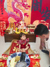 WONST周歲女寶寶禮服夏季生日抓周紅連衣裙中式國風(fēng)緞面公主裙女孩衣服 紅裙 80 cm 18斤內(nèi)穿 曬單實(shí)拍圖