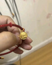 周六福  黃金吊墜女款5D硬金聚財(cái)貓足金掛墜手繩送女友 定價(jià) 吊墜-0.91g 曬單實(shí)拍圖