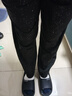 IZEXX滿(mǎn)天星高街休閑褲男秋季闊腿垂感寬松潮直筒長(cháng)褲子IZ27花底黑3XL 曬單實(shí)拍圖
