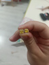 周六福（ZLF）七夕禮物 S925銀飾耳釘女幾何小方糖時(shí)尚小眾設(shè)計(jì)首飾送禮 耳飾一對(duì) 曬單實(shí)拍圖