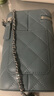 CHARLES&KEITH菱格鏈條斜挎迷你手機包女生日禮物CK2-00701397 Slate Blue灰藍色 XS 曬單實(shí)拍圖