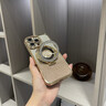 穹燃適用蘋(píng)果16promax手機(jī)殼新款輕奢水鉆iPhone16Pro鏡頭全包防摔15漸變閃粉補(bǔ)妝鏡支架潮女款 沙漠金 iPhone 16 Pro Max 曬單實(shí)拍圖