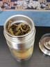 耐吉佳德國茶水分離泡茶杯男士款定制辦公室喝茶杯子雙層玻璃茶杯 【雙層玻璃】紳士黑 200ml 曬單實拍圖