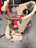 雅迪（yadea）電動(dòng)車摩登光芒兒童座椅前置通配型寶寶椅安全避震電瓶車兒童座椅包圍款-米白色 曬單實(shí)拍圖