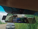 威路特C60行車記錄儀前后雙錄倒車影像觸摸屏高清夜視后視鏡倒車影像 曬單實(shí)拍圖