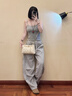 CinvaiKrose輕奢單肩包包女包2025年新款鏈條腋下托特包斜挎包生日七夕節(jié)禮物 米白色【節(jié)日送禮物可代寫賀卡】 曬單實拍圖